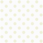 Polka Dots - Beige on White ScrapBook Page 8  x 8 