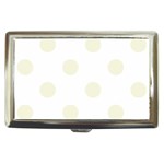 Polka Dots - Beige on White Cigarette Money Case