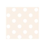 Polka Dots - White on Linen Greeting Card 5  x 7 