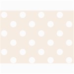 Polka Dots - White on Linen 5  x 7  Photo Cards