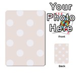 Polka Dots - White on Linen Multi-purpose Cards (Rectangle)