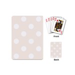 Polka Dots - White on Linen Playing Cards (Mini)