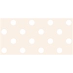 Polka Dots - White on Linen YOU ARE INVITED 3D Greeting Card (8x4)