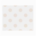 Polka Dots - Linen on White Small Glasses Cloth