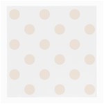 Polka Dots - Linen on White Medium Glasses Cloth (2 Sides)