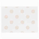 Polka Dots - Linen on White Large Glasses Cloth (2 Sides)