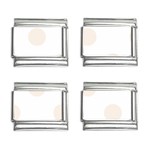 Polka Dots - Linen on White 9mm Italian Charm (4 pack)