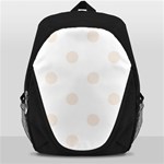 Polka Dots - Linen on White Backpack Bag