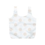 Polka Dots - Linen on White Full Print Recycle Bag (S)
