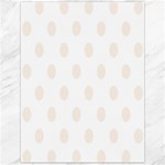 Polka Dots - Linen on White Canvas 12  x 16 