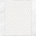 Polka Dots - Linen on White Canvas 36  x 48 