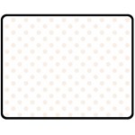 Polka Dots - Linen on White Fleece Blanket (Medium) (One Side)