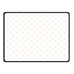 Polka Dots - Linen on White Double Sided Fleece Blanket (Small) (Two Sides)