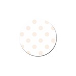Polka Dots - Linen on White Golf Ball Marker (10 pack)