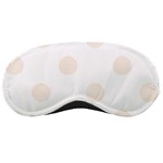 Polka Dots - Linen on White Sleeping Mask
