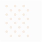 Polka Dots - Linen on White Small Garden Flag (Two Sides)