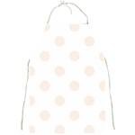 Polka Dots - Linen on White Full Print Apron