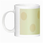 Polka Dots - Linen on White Night Luminous Mug