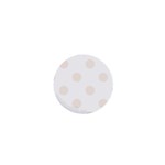 Polka Dots - Linen on White 1  Mini Button