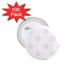 Polka Dots - Linen on White 1.75  Button (100 pack)