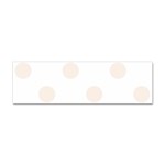 Polka Dots - Linen on White Sticker (Bumper)