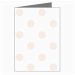 Polka Dots - Linen on White Greeting Cards (Pkg of 8)