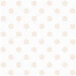 Polka Dots - Linen on White ScrapBook Page 8  x 8 