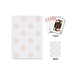 Polka Dots - Linen on White Playing Cards (Mini)