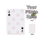 Polka Dots - Linen on White Playing Cards 54 (Mini)