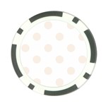 Polka Dots - Linen on White Poker Chip Card Guard (10 pack)