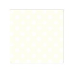 Polka Dots - White on Ivory Small Satin Scarf  (Square)