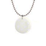 Polka Dots - White on Ivory 1  Button Necklace