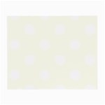 Polka Dots - White on Ivory Small Glasses Cloth (2 Sides)