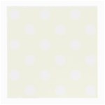 Polka Dots - White on Ivory Medium Glasses Cloth (2 Sides)