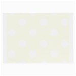 Polka Dots - White on Ivory Large Glasses Cloth