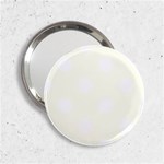 Polka Dots - White on Ivory 2.25  Handbag Mirror