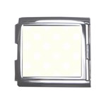 Polka Dots - White on Ivory Mega Link Italian Charm (18mm)