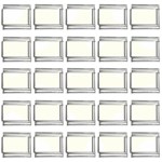 Polka Dots - White on Ivory 9mm Italian Charm (25 pack)