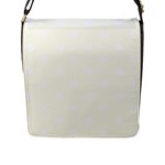 Polka Dots - White on Ivory Flap Closure Messenger Bag (L)