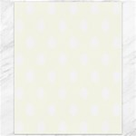 Polka Dots - White on Ivory Canvas 11  x 14 