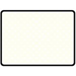 Polka Dots - White on Ivory Fleece Blanket (Large) (One Side)