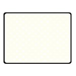 Polka Dots - White on Ivory Double Sided Fleece Blanket (Small) (Two Sides)