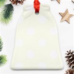 Polka Dots - White on Ivory Ornament (Bell)
