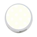 Polka Dots - White on Ivory 4-Port USB Hub (One Side)