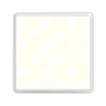 Polka Dots - White on Ivory Memory Card Reader with Storage (Square)
