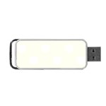 Polka Dots - White on Ivory Portable USB Flash (Two Sides)