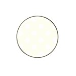Polka Dots - White on Ivory Hat Clip Ball Marker (10 pack)