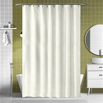 Polka Dots - White on Ivory Shower Curtain 48  x 72  (Small)
