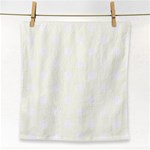 Polka Dots - White on Ivory Face Towel
