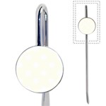 Polka Dots - White on Ivory Book Mark